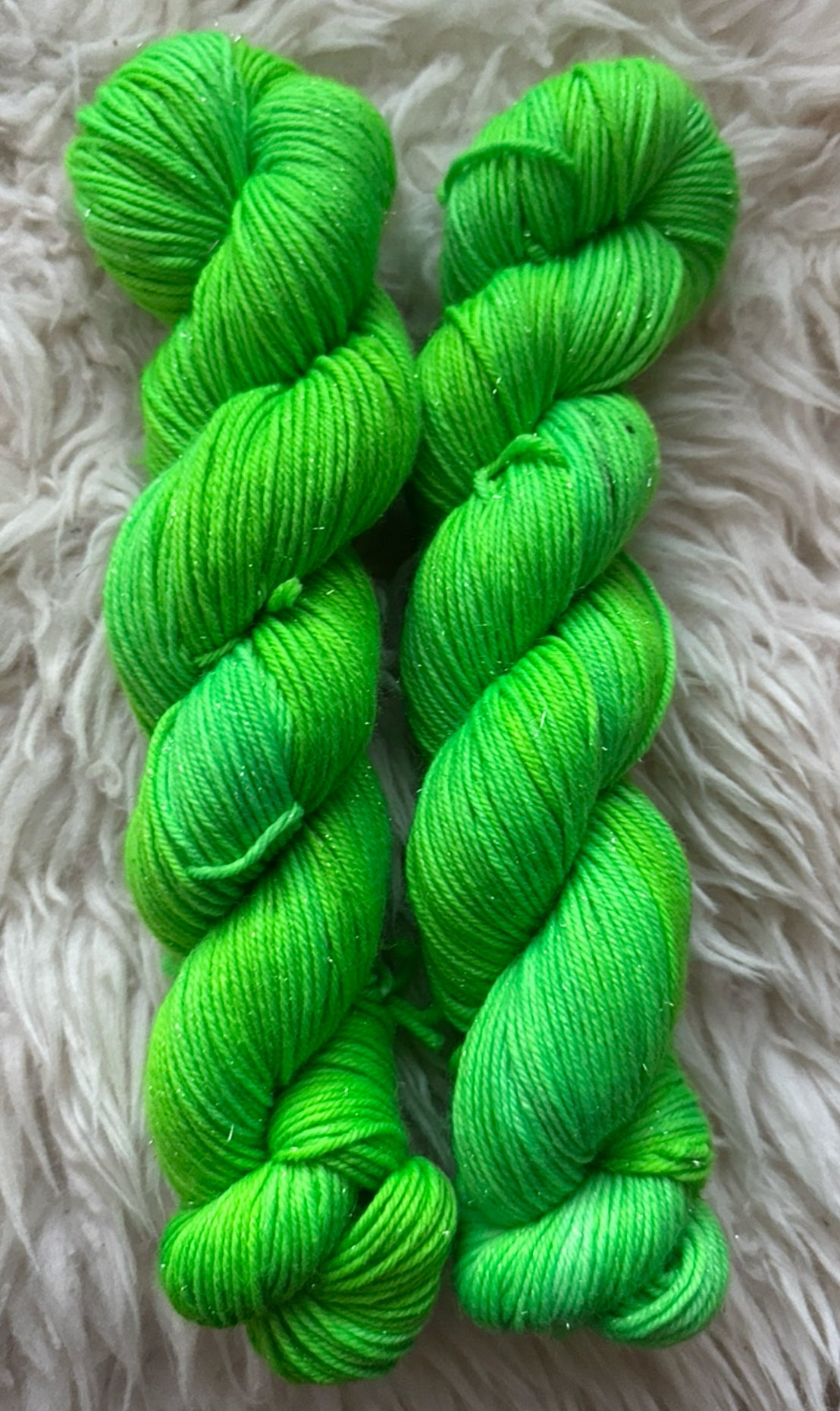 100g neonvihreä kimallemerino