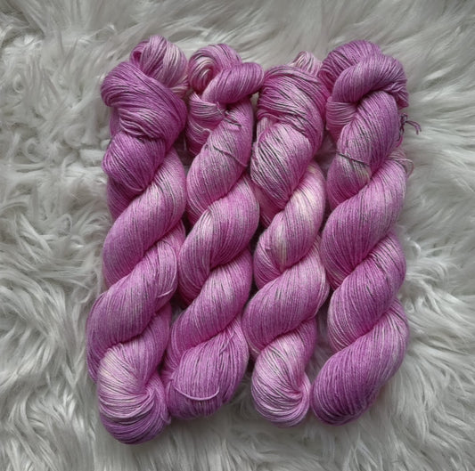 100g vaalea lila ohut puuvillamerino