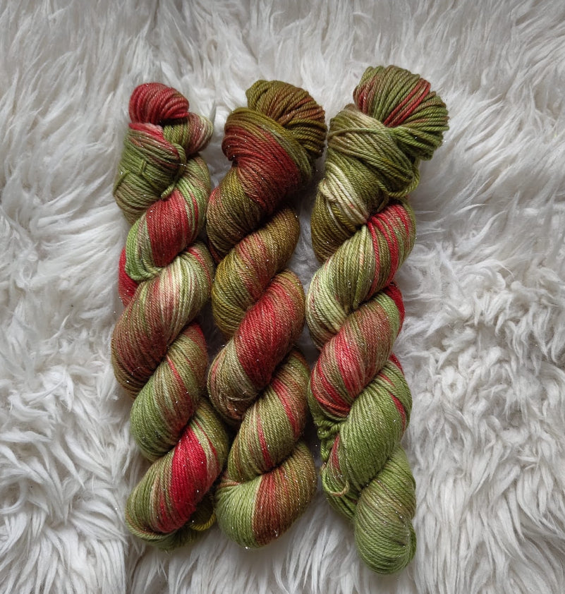100g viherruskea kimallemerino