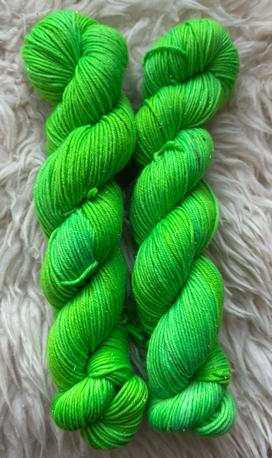 100g neonvihreä kimallemerino