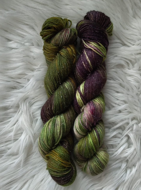 200g viherruskea kimallemerino