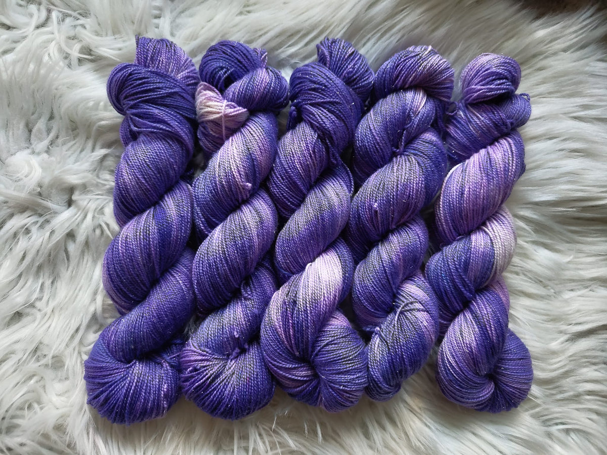 100g ohut kimallemerino violet